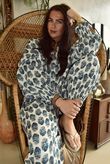 Daughter Of Ibiza Indira Balloon Sleeve Shirt French Navy & Denim 